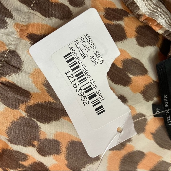 Rochas leopard fitted Midi pencil skirt 17152 - Picture 10 of 14